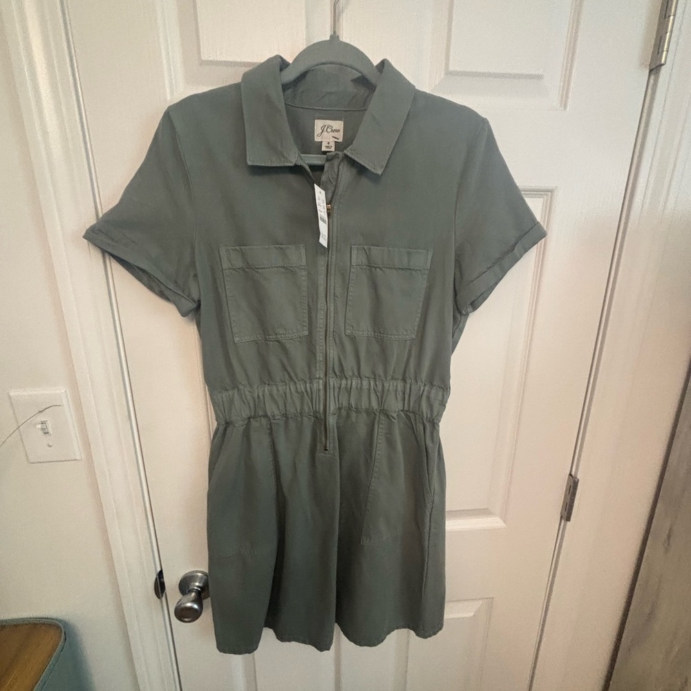 J. Crew Sage Green Dress. New. Size 8